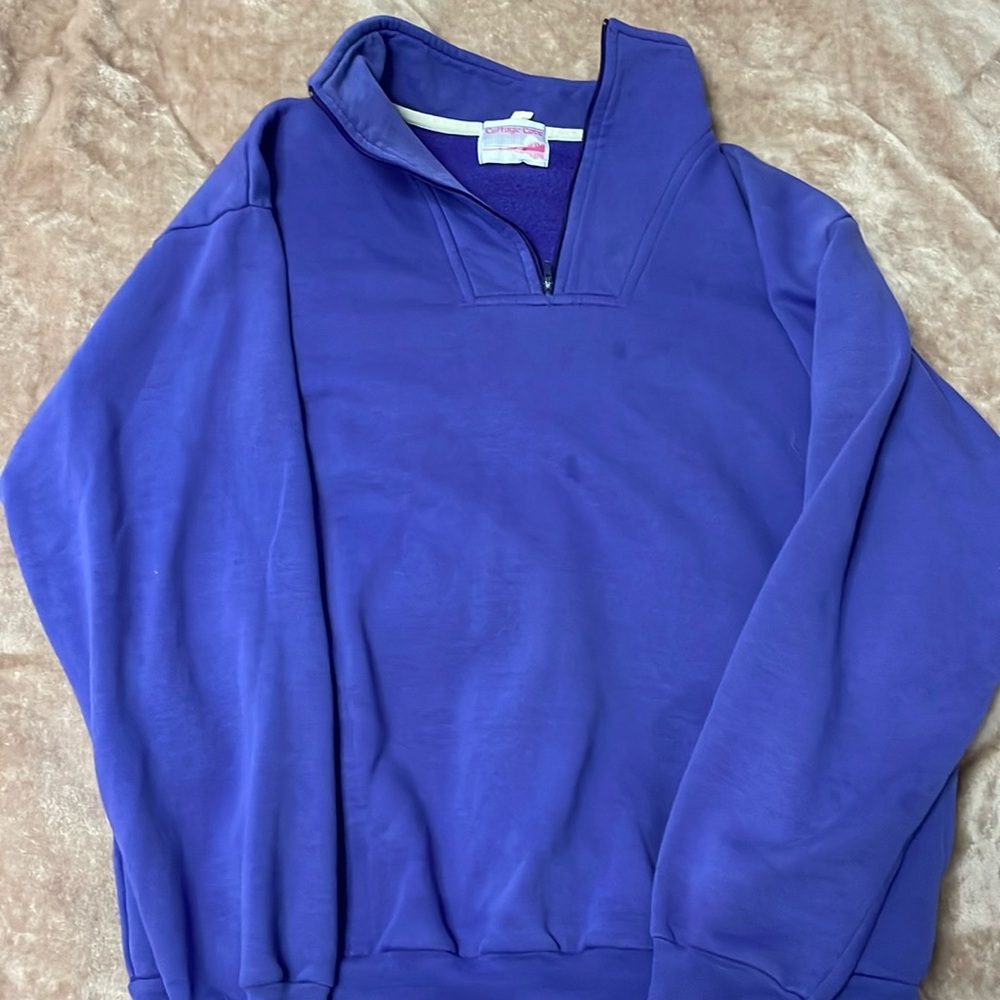 Purple quarter zip